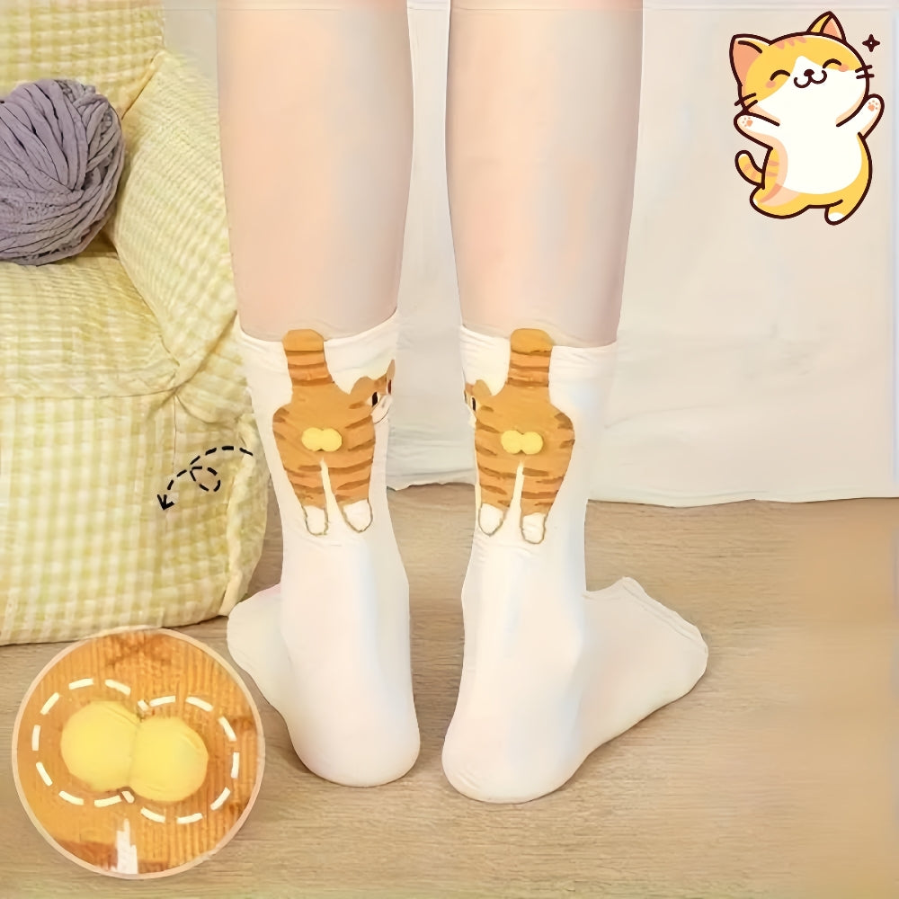 Novelty Cute Cat Sport Socks