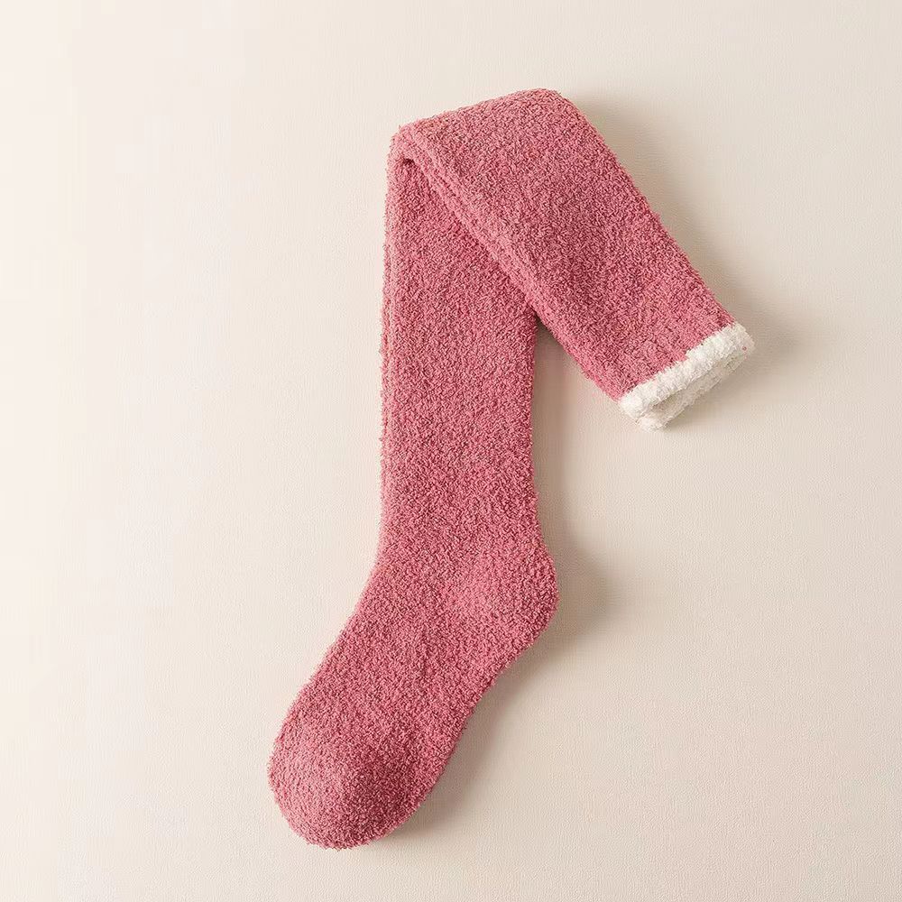 Coral Velvet Socks