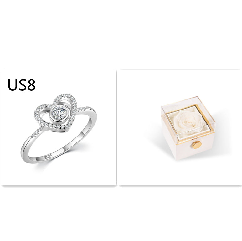 Rotating Rose Jewelry Box