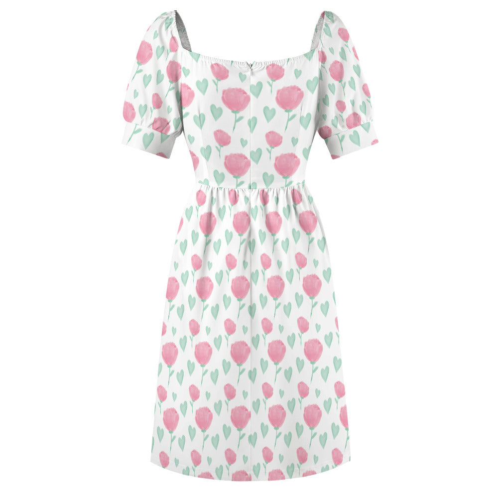 Floral Sweetheart Dress