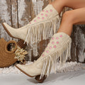 Women's Tassel Leather Boots